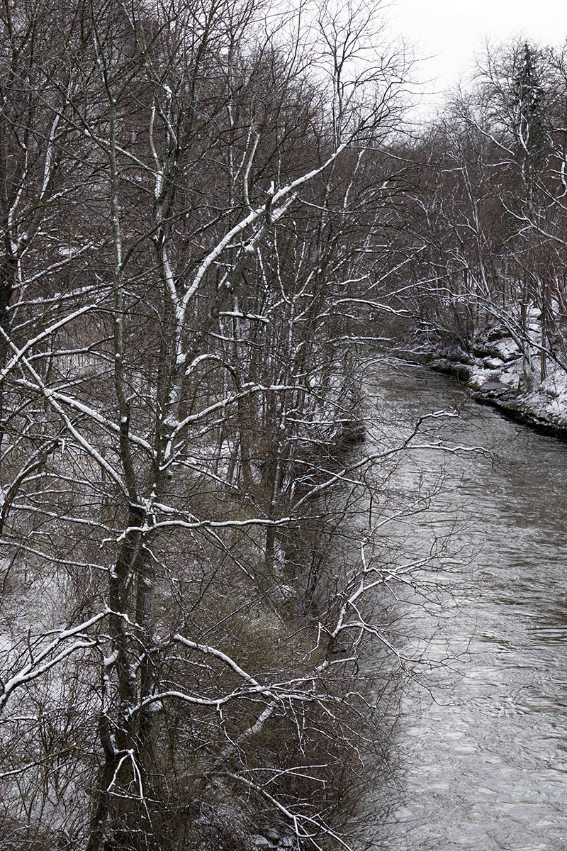 Cuyhoga River in Winter - Kent Ohio